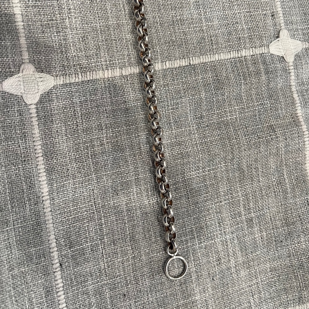Two sterling bracelets.